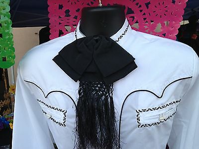 Mexican Charro and Mariachi Black Adult Bow Tie From Mex. Moño  Charro/Mariachi